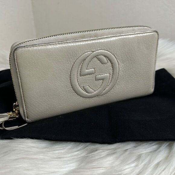 💯Authentic Gucci Soho Zipped Long Wallet🍀 - Picture 1 of 16